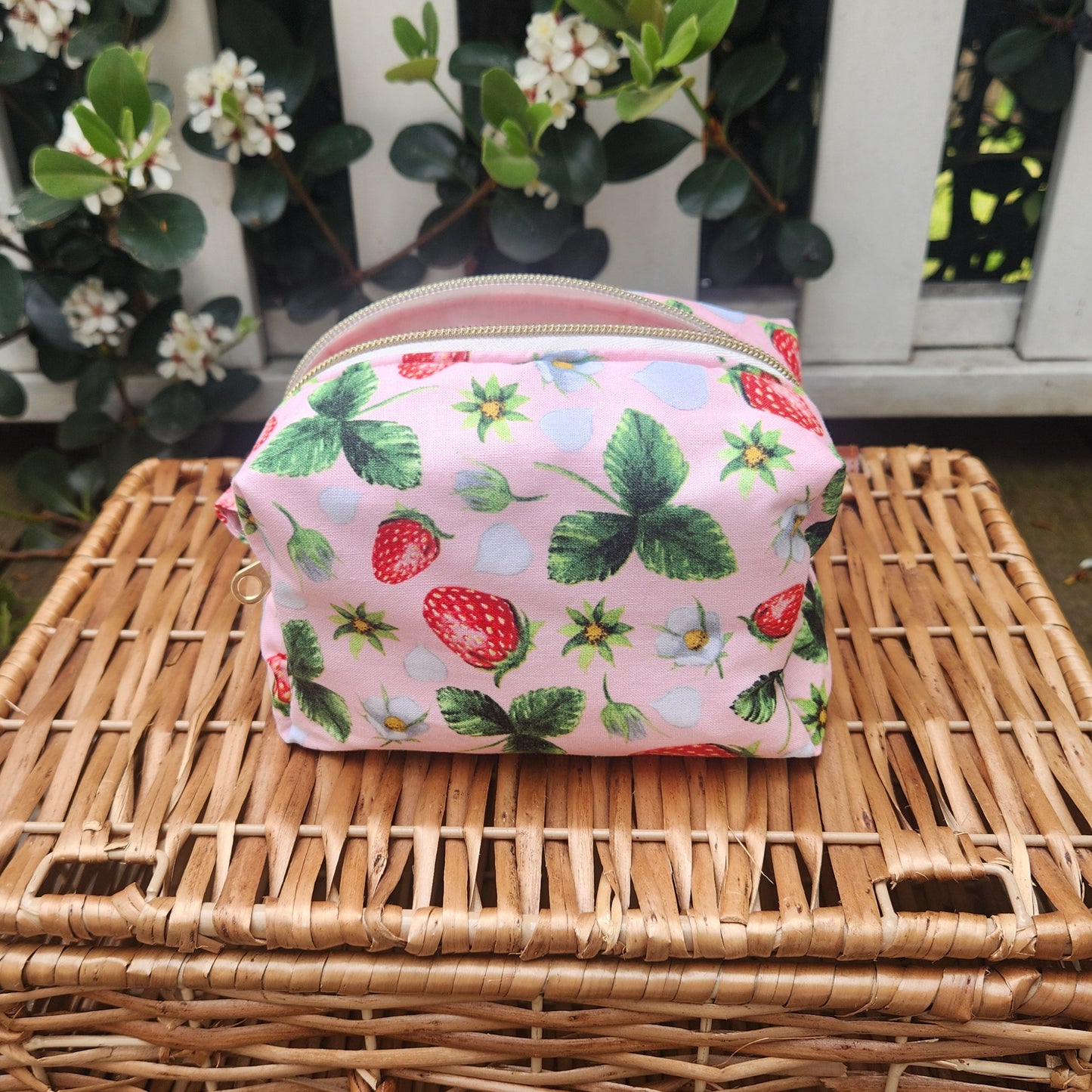 Strawberry Flowers - Carry All Bag - Mini