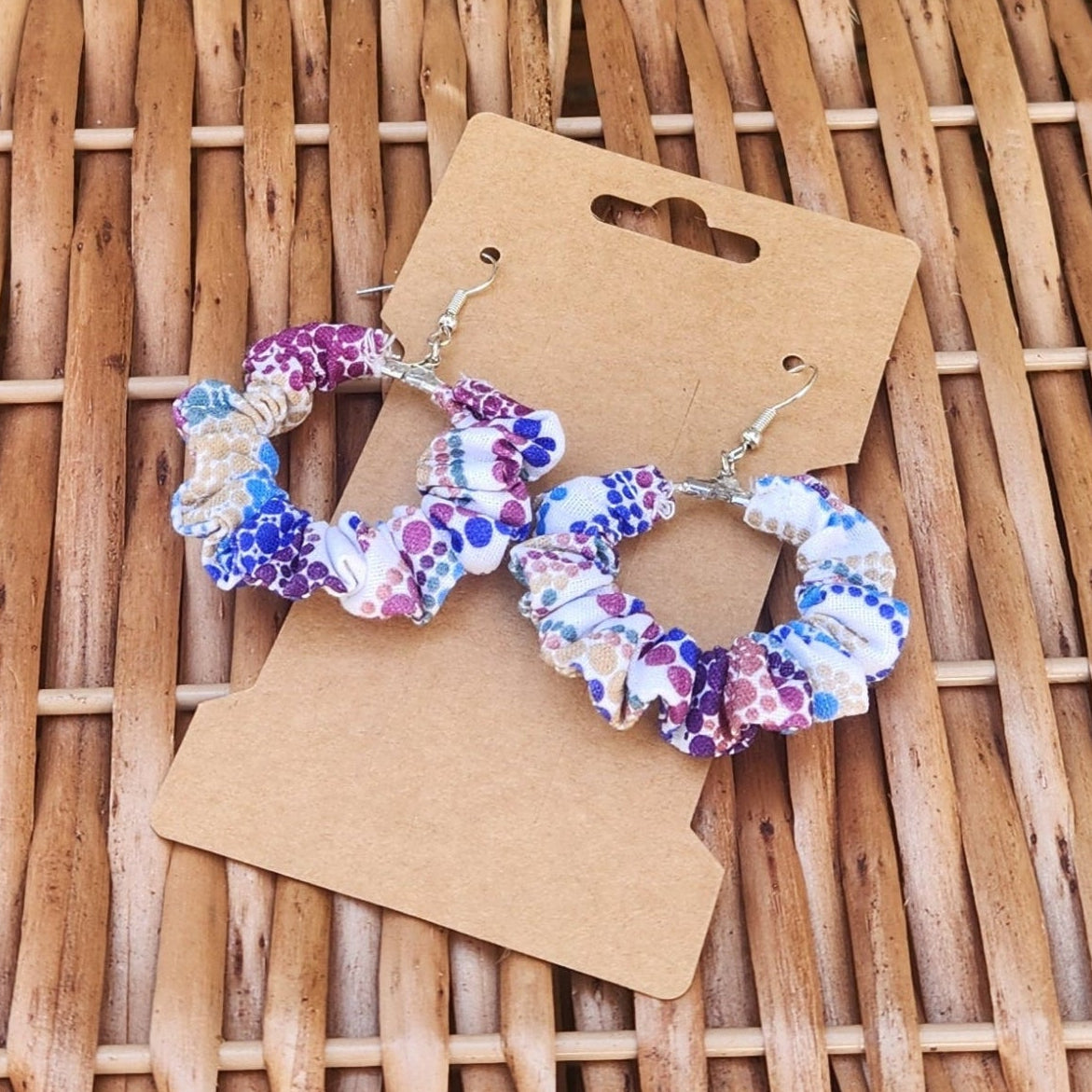 Indigenous print - Scrunchie Earring