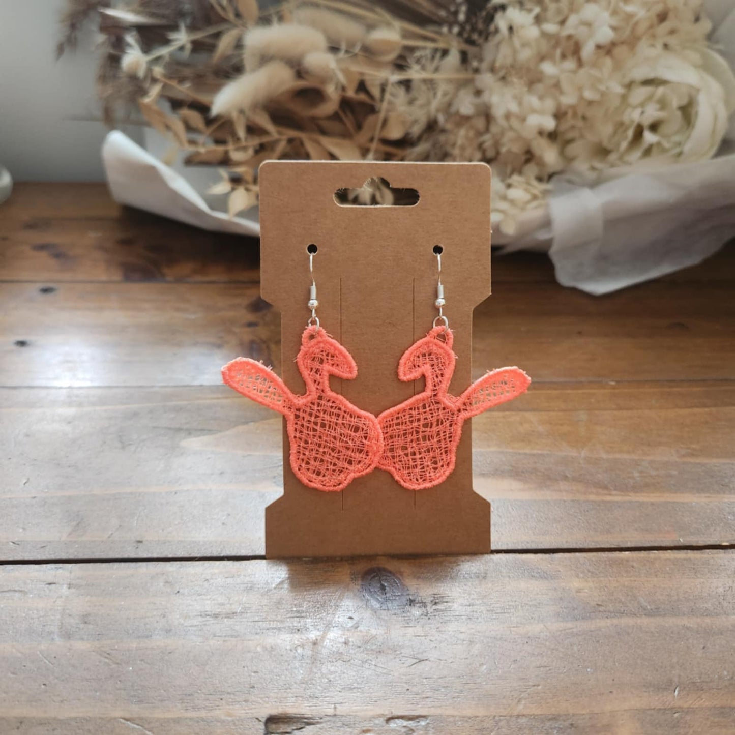 Embroidered Earrings