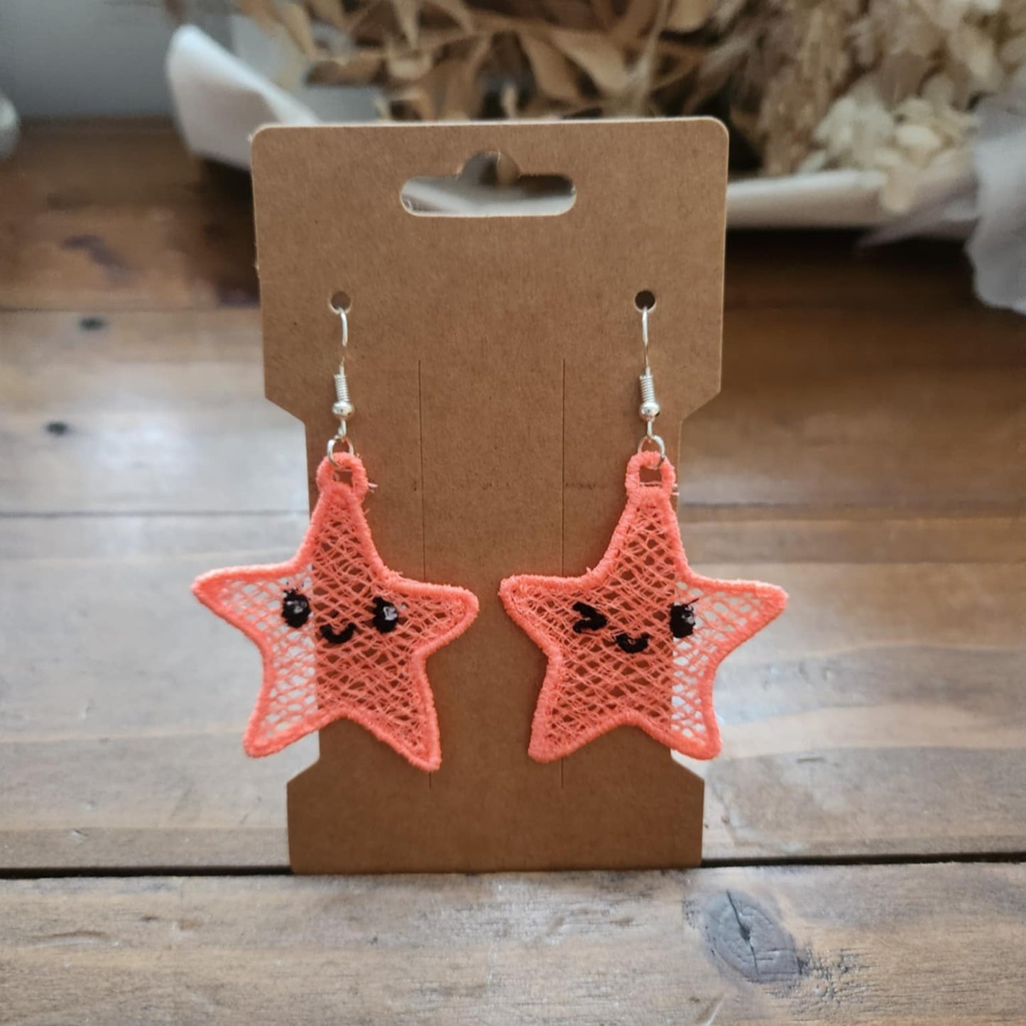 Embroidered Earrings