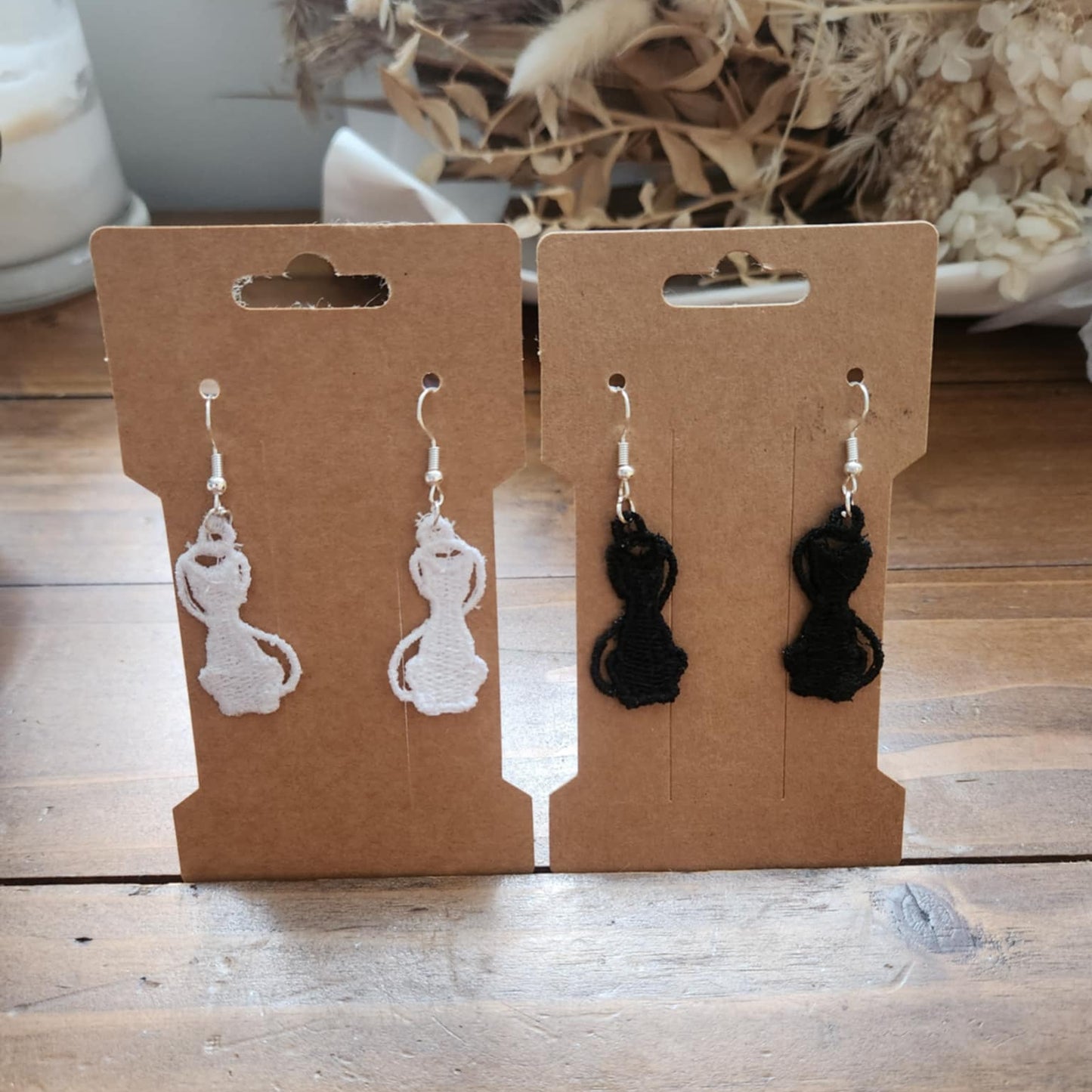 Embroidered Earrings