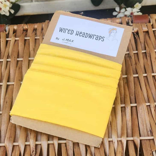 Yellow- Wired Head Wrap