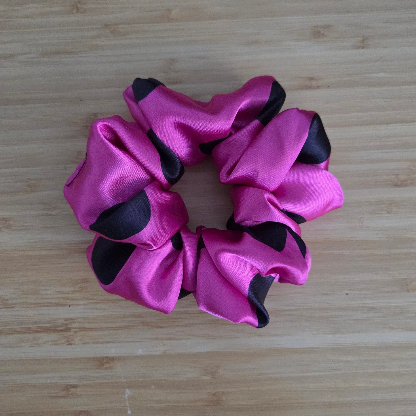 Pink Polka Satin