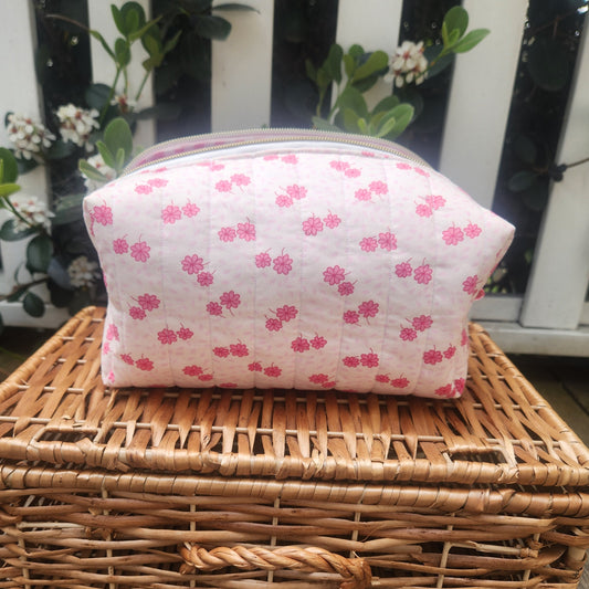 Pink Flowers (Quilted) - Carry All Bag