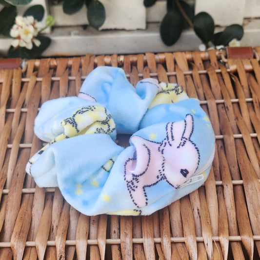 Rabbits - Zip & Stash Scrunchie