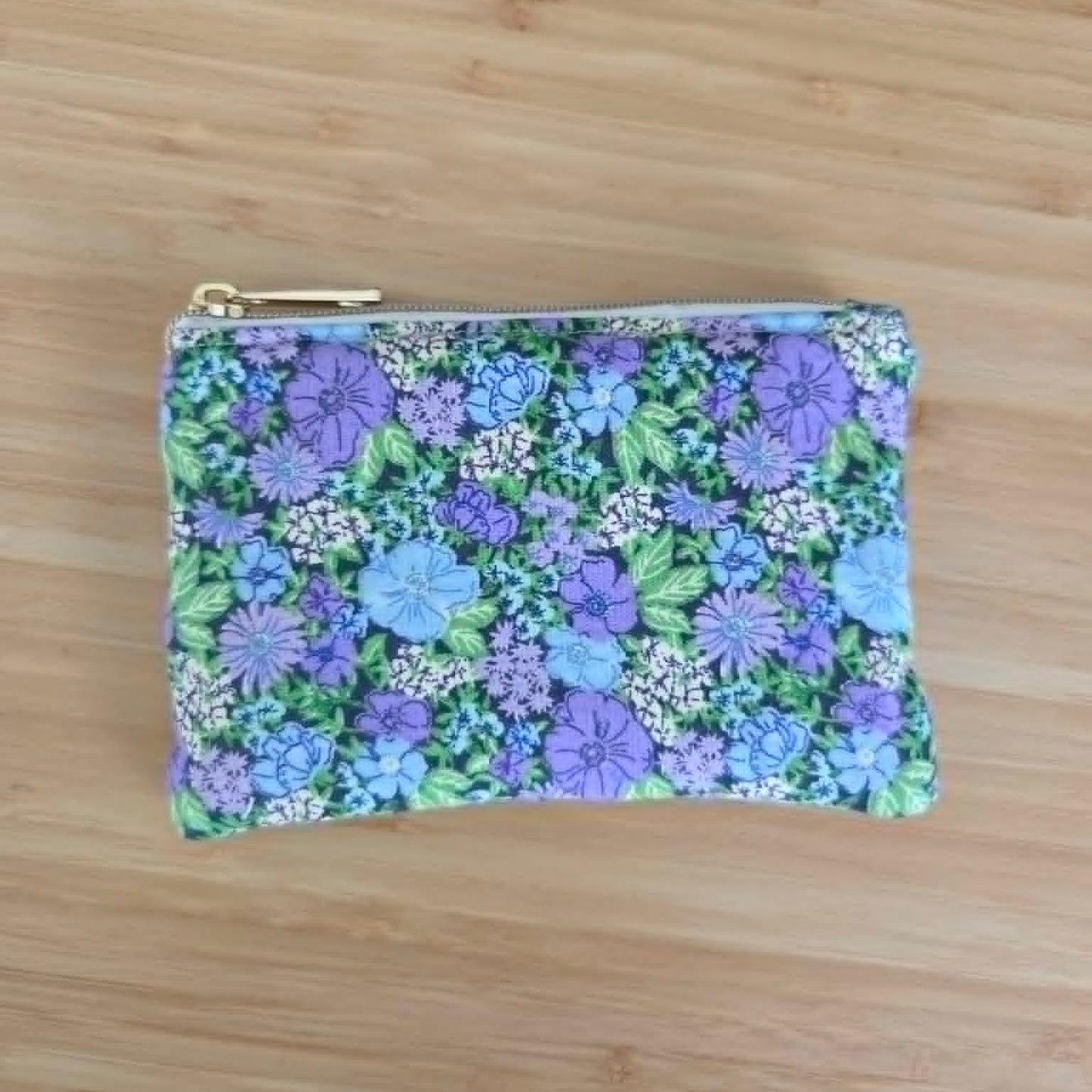 Purple floral - Coin Purse