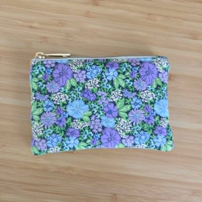 Purple floral - Coin Purse
