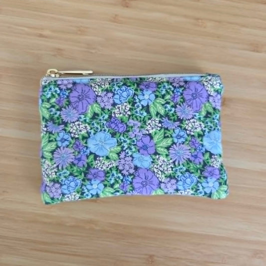 Purple floral - Coin Purse