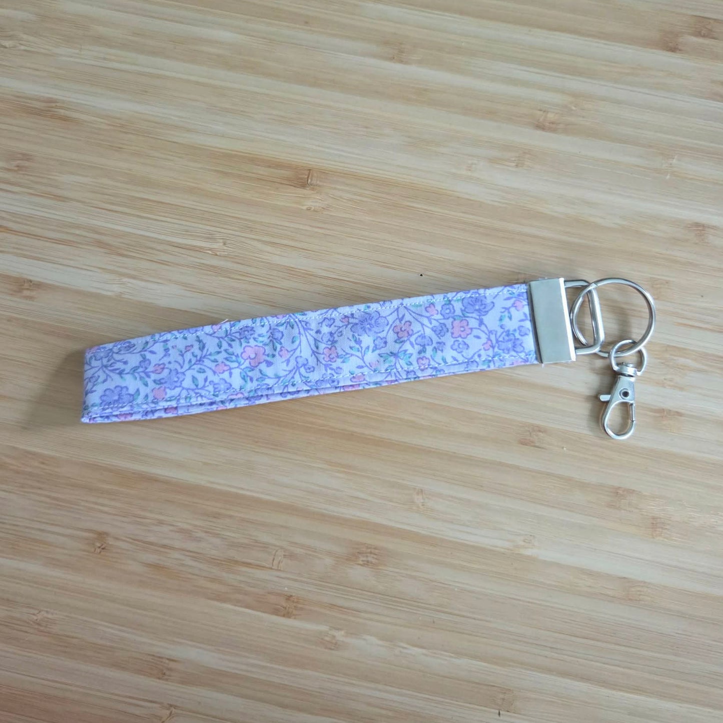 Wristlet Keychain - Lavender Floral