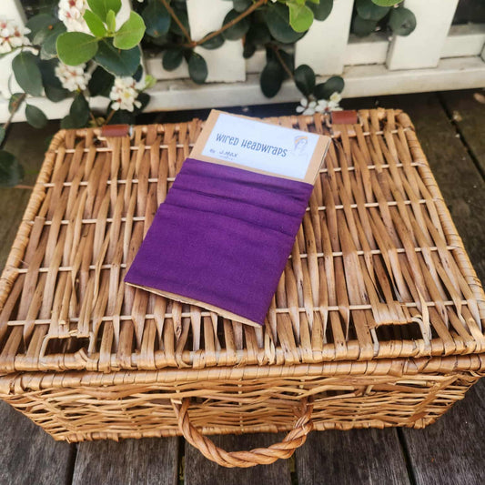 Purple - Wired Head Wrap