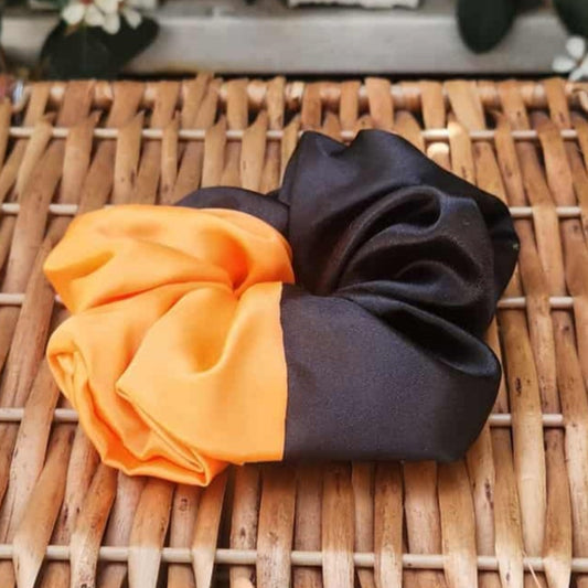 Black and Orange - Satin