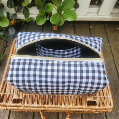 Black and White Gingham - Carry All Bag