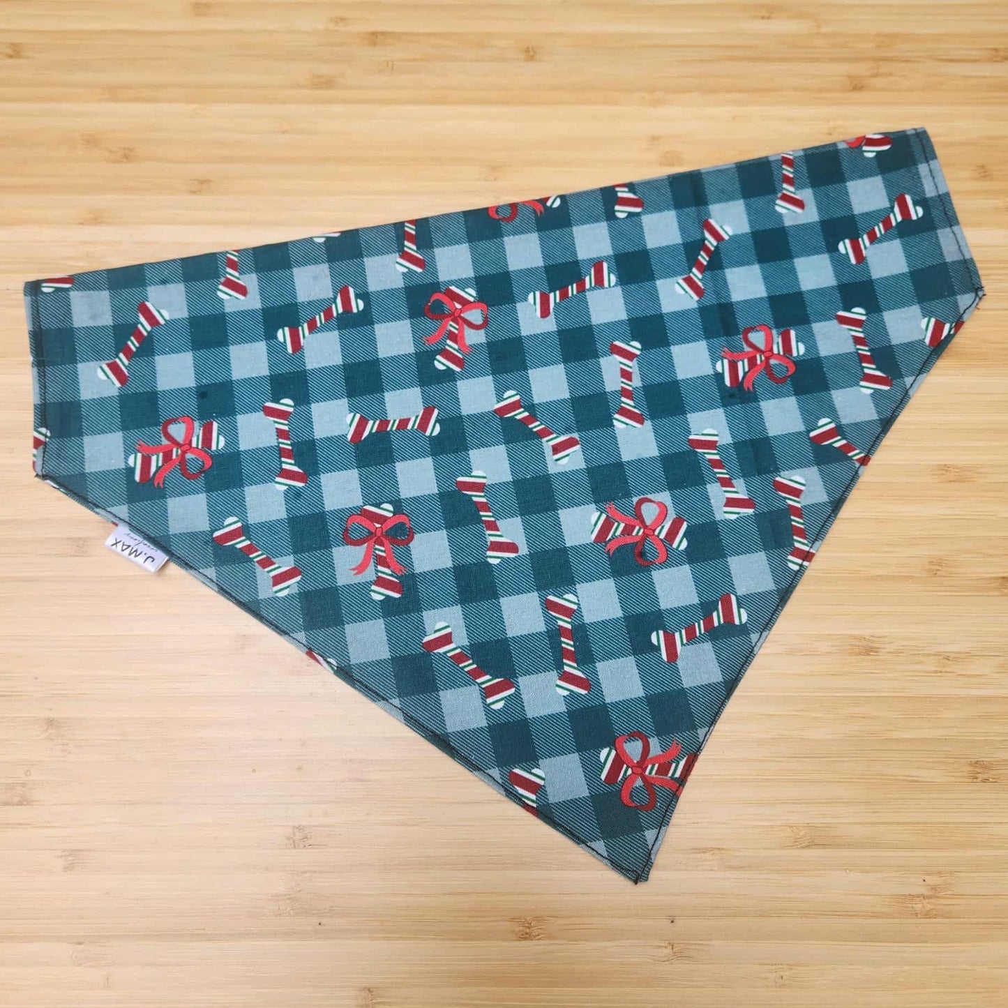 Christmas Bones - Slip on Pet Bandana - Medium