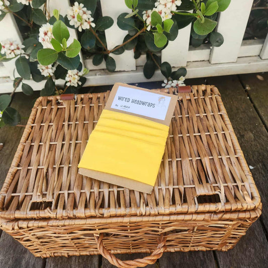 Yellow- Wired Head Wrap