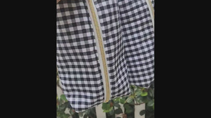 Black and White Gingham - Carry All Bag