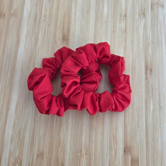 Red Mini Scrunchies – 2 Pack