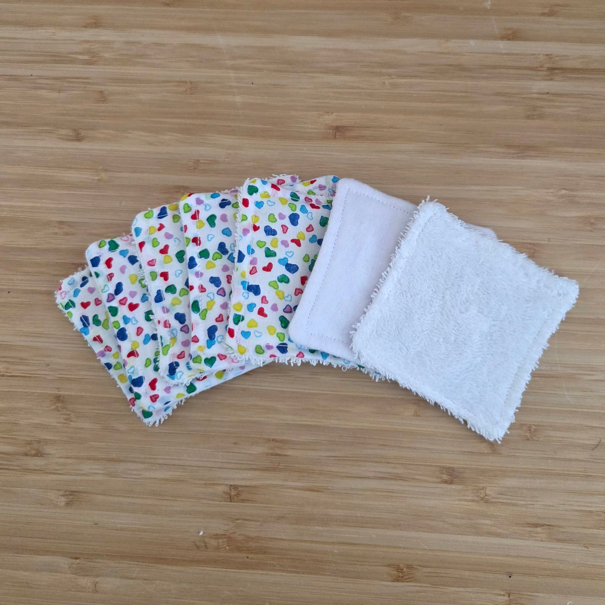 Hearts - Reusable Facial Wipes