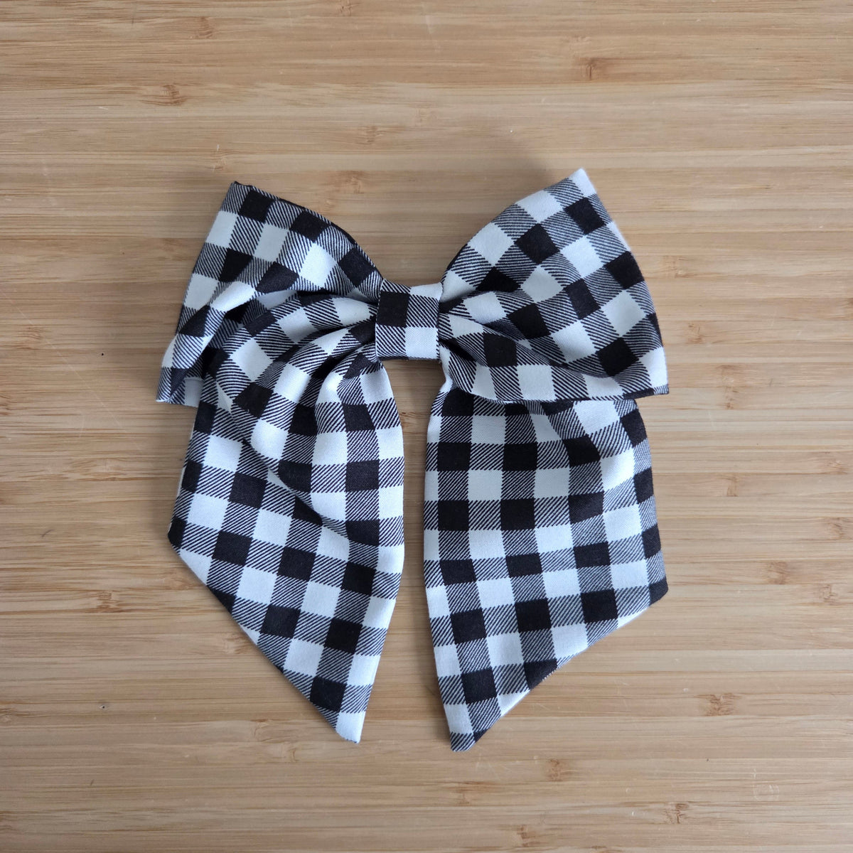 Black Gingham - Sailor Bow