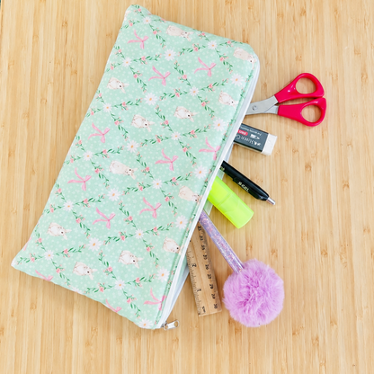 Bunnies and Bows - Pencil Case