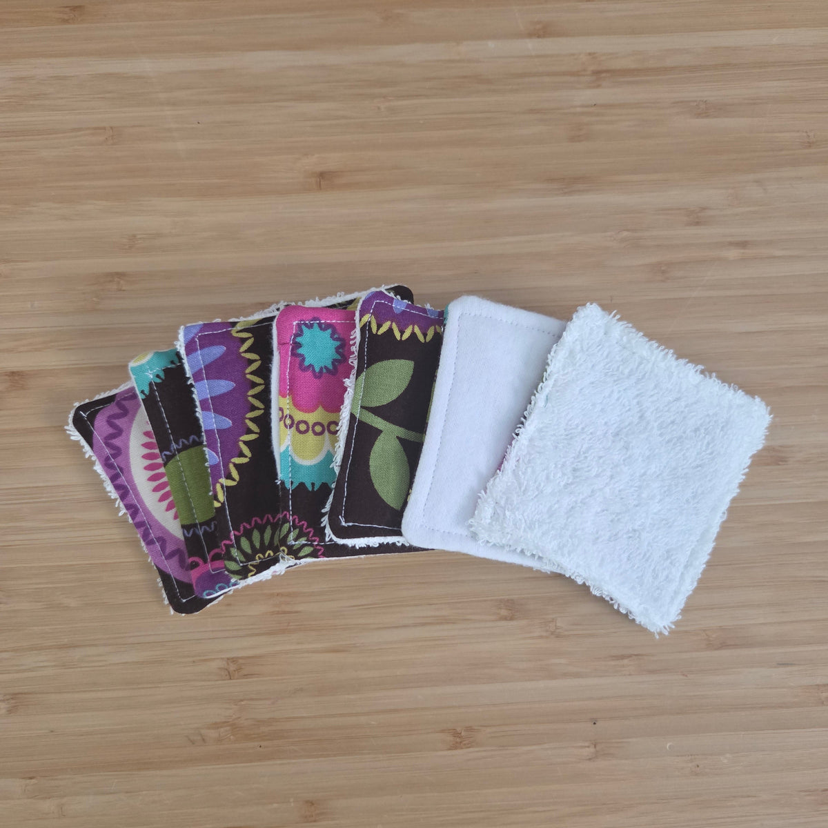 Retro Floral - Reusable Facial Wipes