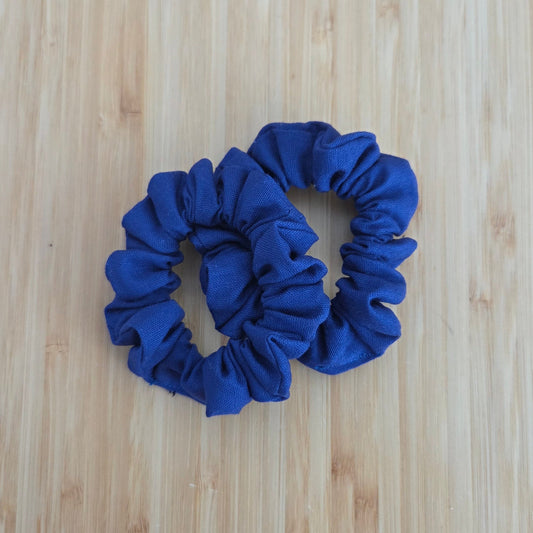 Blue Mini Scrunchies – 2 Pack