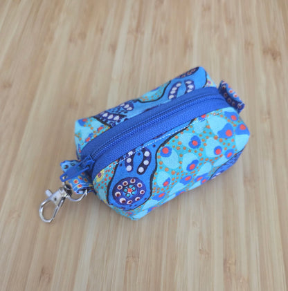 Miniature Boxy Bag Keychain - Blue Dreaming