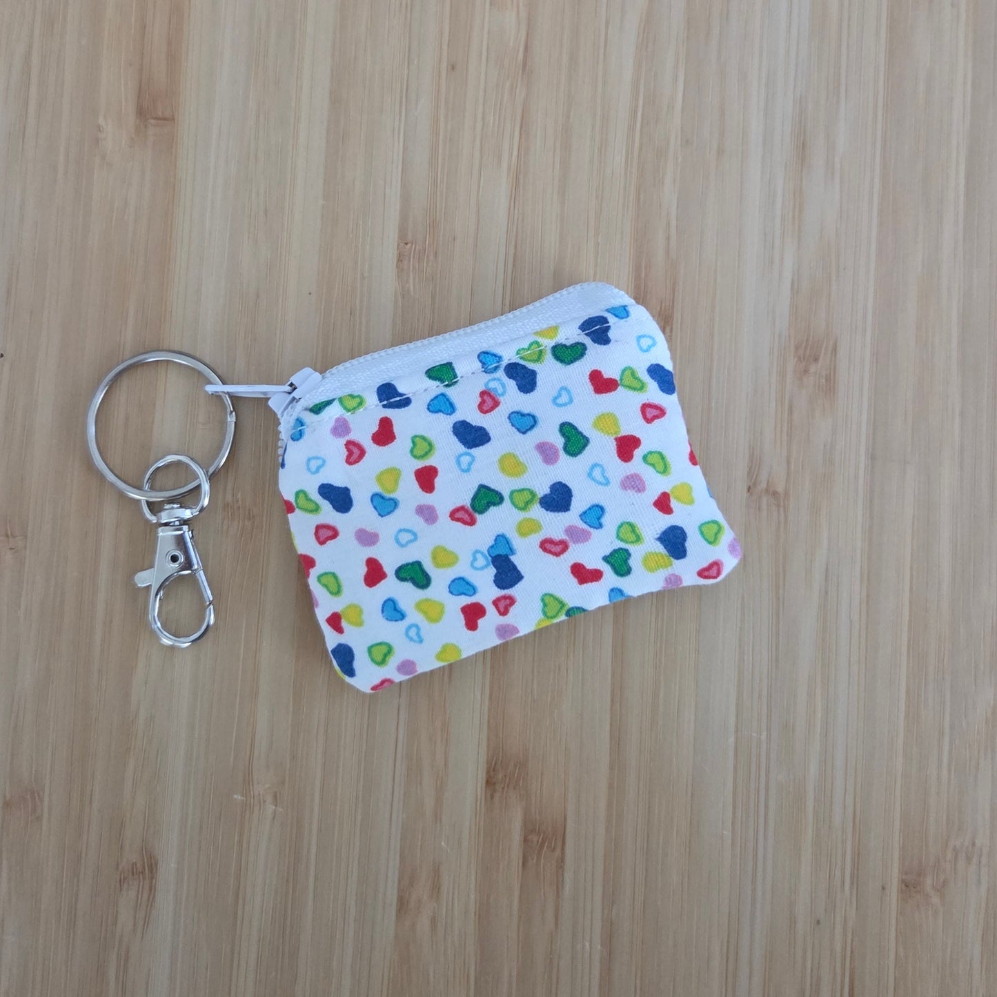 Hearts - Mini Coin Purse Keychain