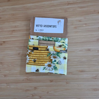 Bees & Hives - Wired Head Wrap
