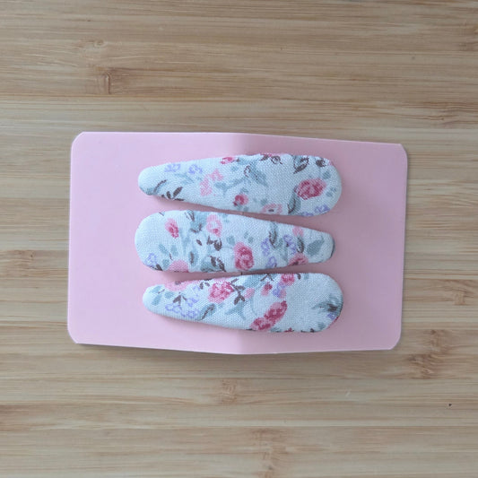 Floral Breeze Snap Hair Clips (5cm)