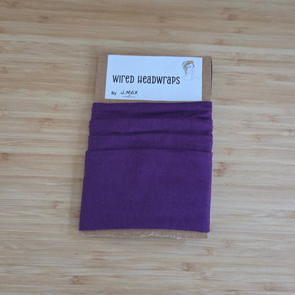 Purple - Wired Head Wrap