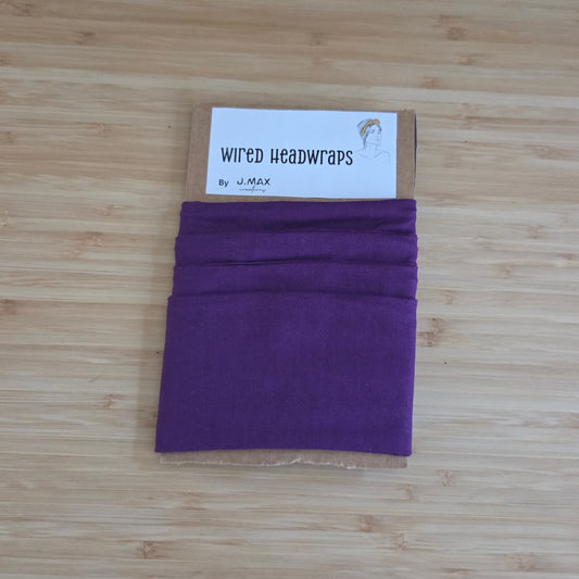 Purple - Wired Head Wrap