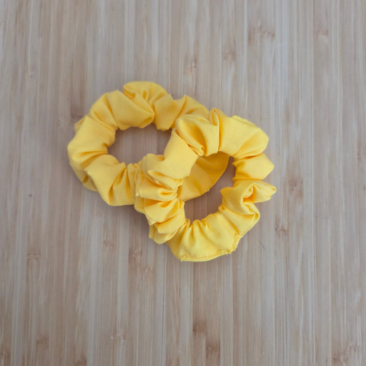 Yellow Mini Scrunchies – 2 Pack