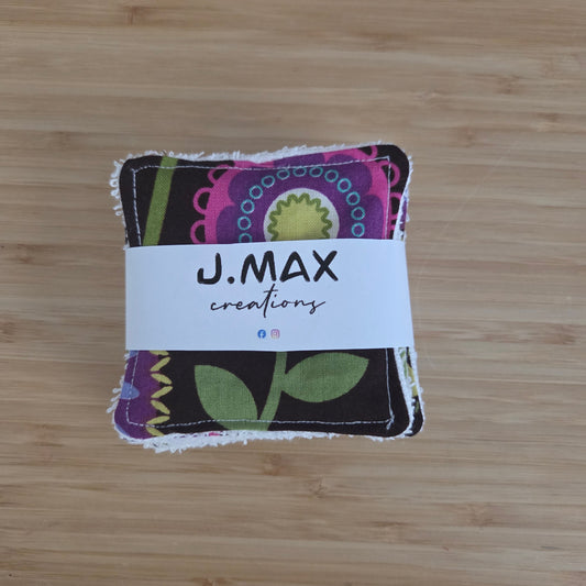 Retro Floral - Reusable Facial Wipes