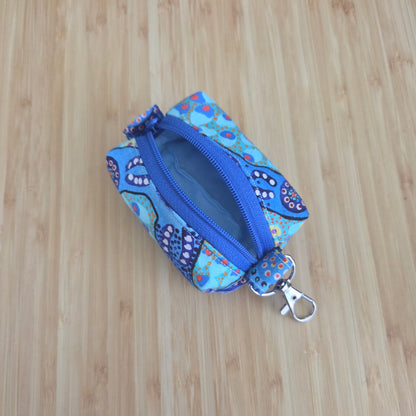 Miniature Boxy Bag Keychain - Blue Dreaming