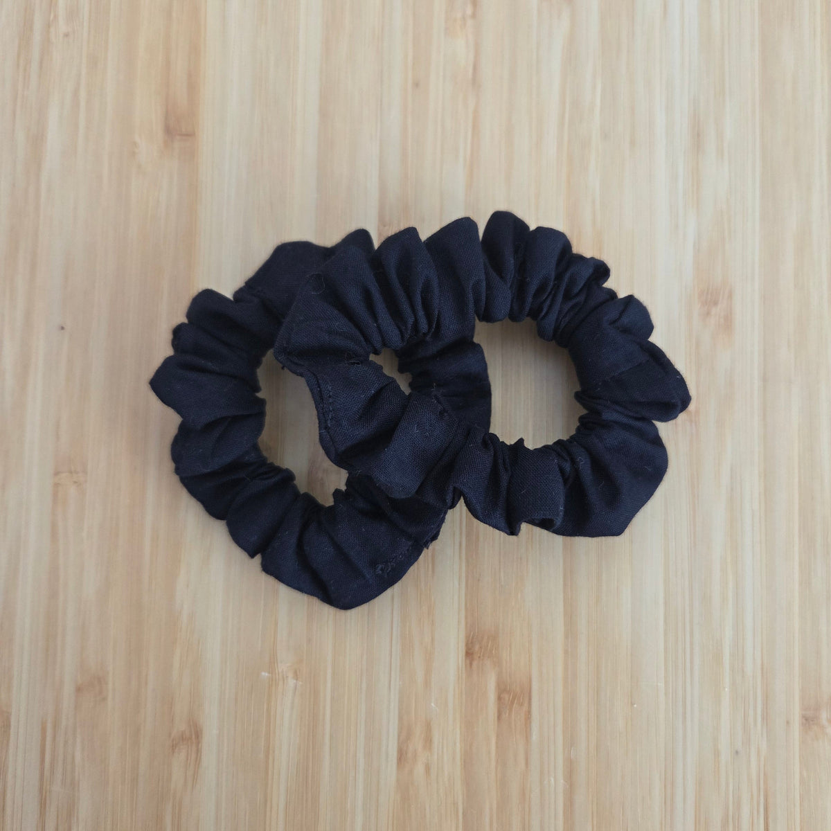 Black Mini Scrunchies – 2 Pack