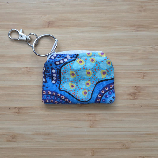 Blue Dreaming - Mini Coin Purse Keychain